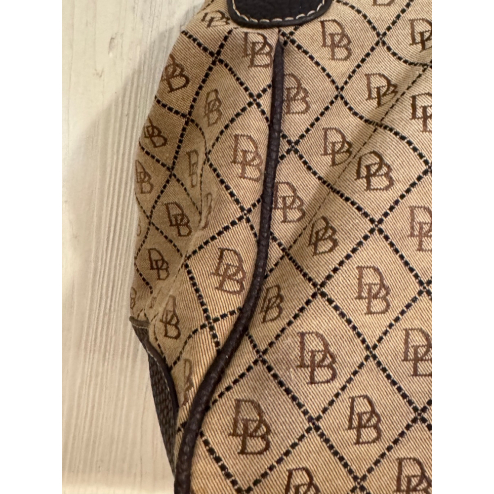 Dooney & Bourke Beige and Brown Satchel Handbag - Picture 4 of 16